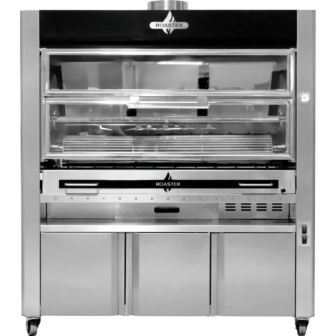 Horno Giratorio a Carbón CFW16 para Asaderos (Capacidad 16 Espadas / Alto Volumen)