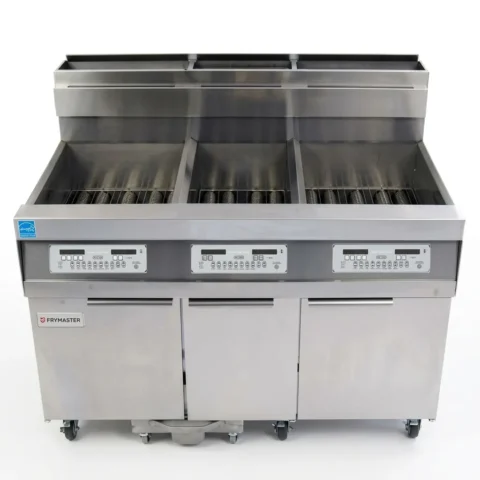 Freidora Frymaster BIGLA30 a Gas: Sistema de 3 Tanques con Filtrado Automático