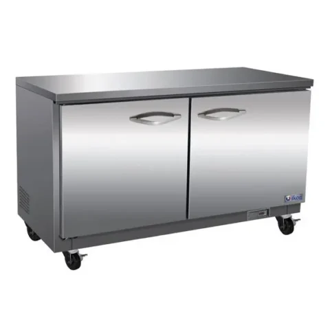 IUC48R Mesa refrigerante con 2 puertas para emprendimientos gastronomicos