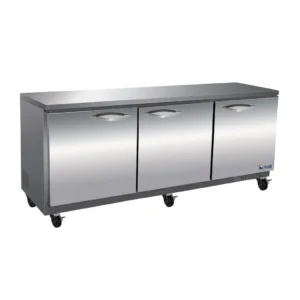 iuc72r Mesón refrigerado de 3 puertas para tienda de conveniencia