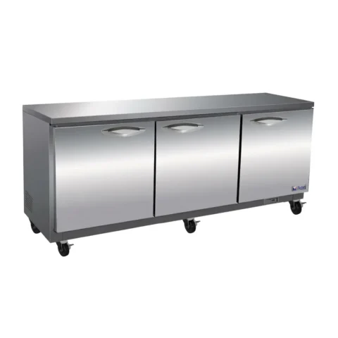 iuc72r Mesón refrigerado de 3 puertas para tienda de conveniencia
