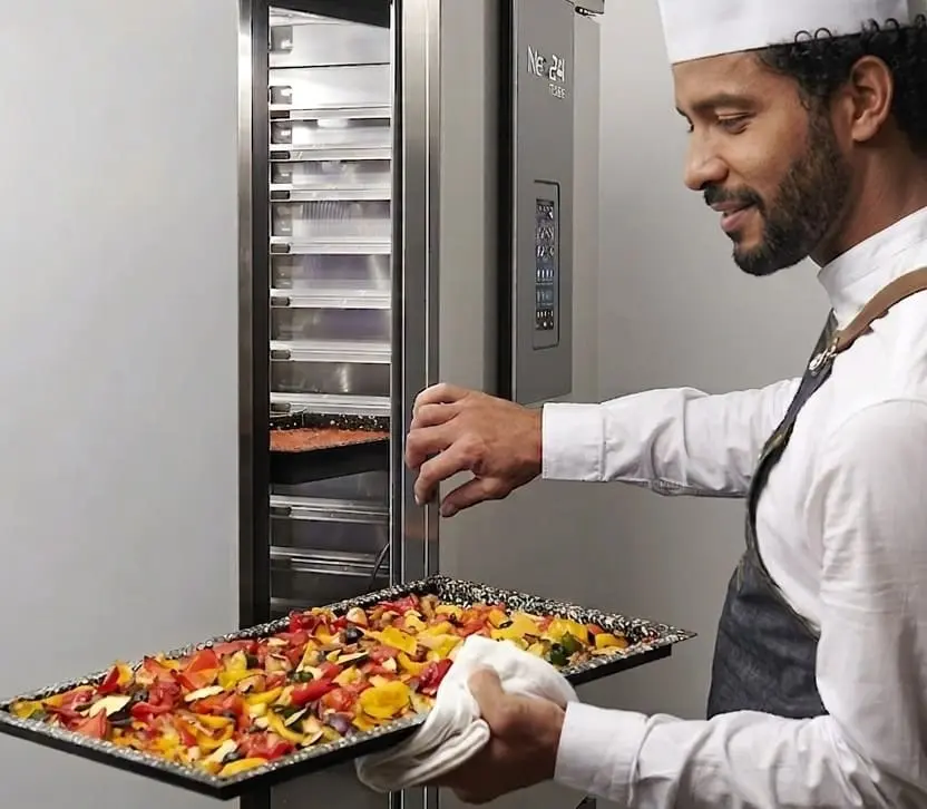 Abatidor industrial de temperatura y ultracongelador de alimentos para cocinas comerciales en Colombia