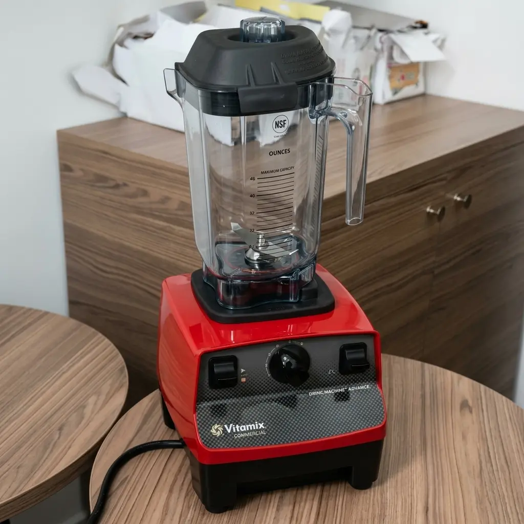 Licuadora Vitamix industrial en barra de restaurant o cafeteria en Bogota y colombia